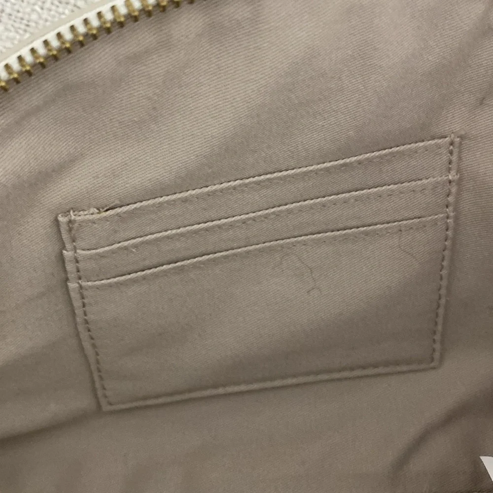 Banana Republic Blue/White Stripe with Pink Pineapple Print Clutch - Picture 10 of 13